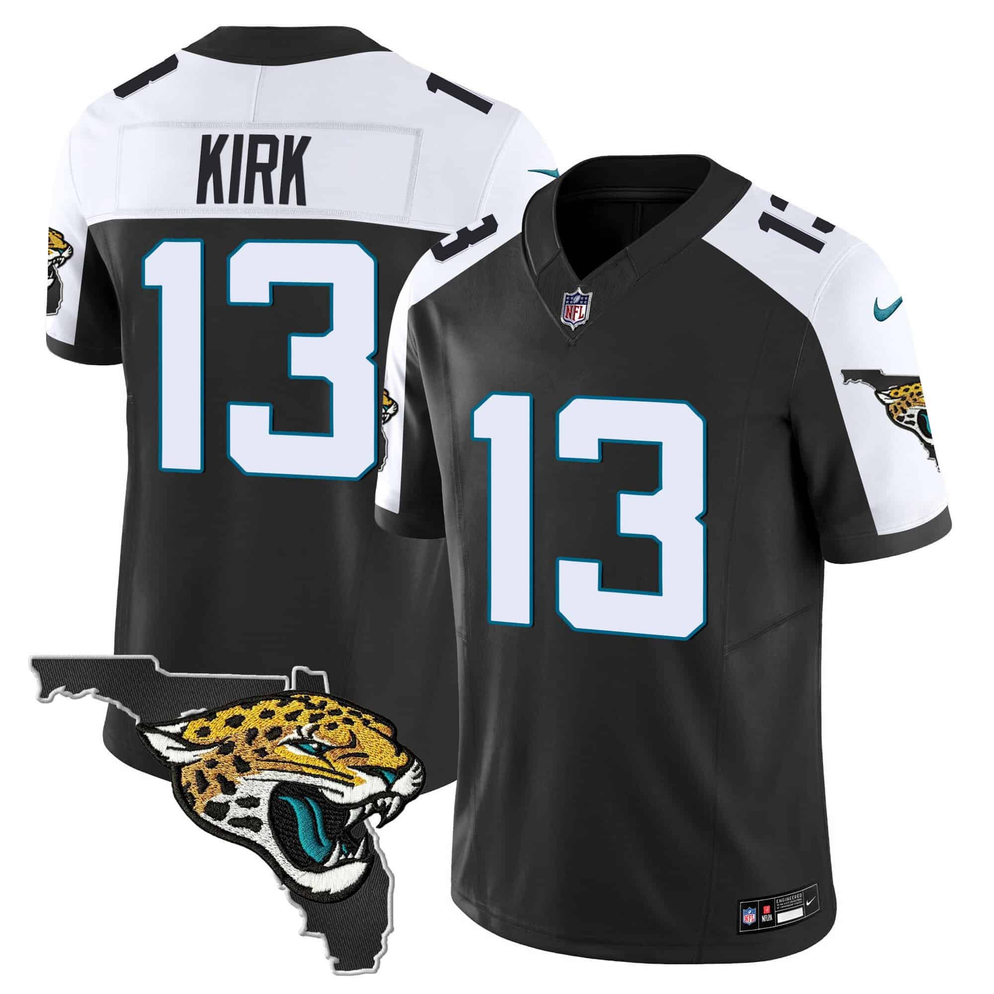 Men’s Jacksonville Jaguars Florida Patch Vapor Jersey – All Stitched – Black Alternate – Christian Kirk