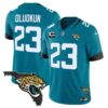 Men’s Jacksonville Jaguars Florida Patch Vapor Jersey – All Stitched – Teal – Foyesade Oluokun