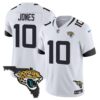 Men’s Jacksonville Jaguars Florida Patch Vapor Jersey – All Stitched – White – Mac Jones