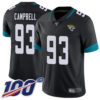 Nike Jaguars #93 Calais Campbell Black Team Color Men’s Stitched NFL 100th Season Vapor Limited Jersey