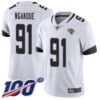 Nike Jaguars #91 Yannick Ngakoue White Men’s Stitched NFL 100th Season Vapor Limited Jersey