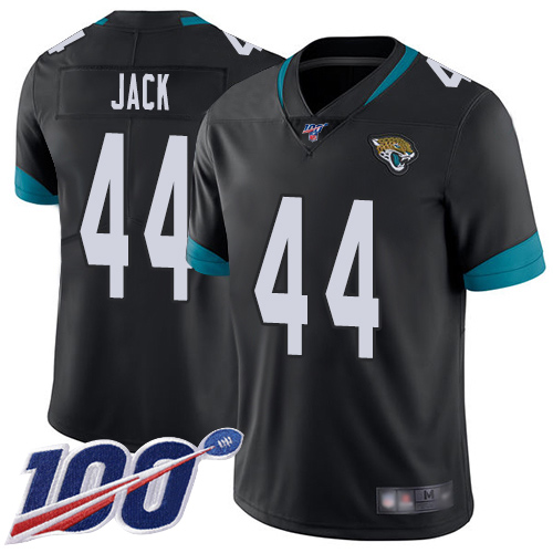 Nike Jaguars #44 Myles Jack Black Team Color Men’s Stitched NFL 100th Season Vapor Limited Jersey