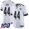 Nike Jaguars #44 Myles Jack White Men’s Stitched NFL 100th Season Vapor Limited Jersey