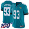 Nike Jaguars #93 Calais Campbell Teal Green Alternate Men’s Stitched NFL 100th Season Vapor Limited Jersey
