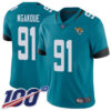 Nike Jaguars #91 Yannick Ngakoue Teal Green Alternate Men’s Stitched NFL 100th Season Vapor Limited Jersey