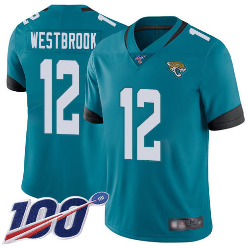 Nike Jaguars #12 Dede Westbrook Teal Green Alternate Men’s Stitched NFL 100th Season Vapor Limited Jersey