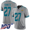 Nike Jaguars #27 Leonard Fournette Silver Men’s Stitched NFL Limited Inverted Legend 100th Season Jersey