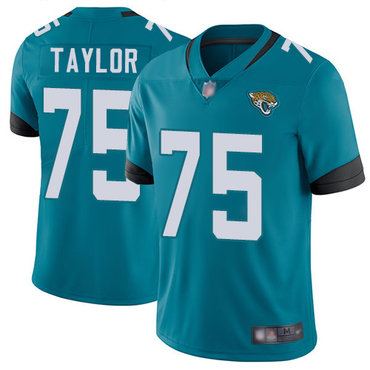 Jaguars #75 Jawaan Taylor Teal Green Alternate Men’s Stitched Football Vapor Untouchable Limited Jersey