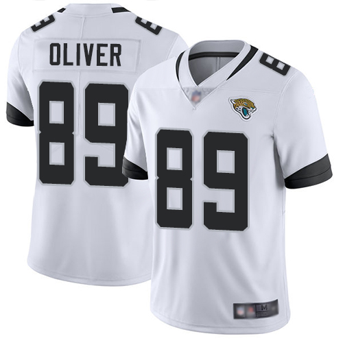 Jaguars #89 Josh Oliver White Men’s Stitched Football Vapor Untouchable Limited Jersey