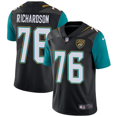 Nike Jacksonville Jaguars #76 Will Richardson Black Alternate Men’s Stitched NFL Vapor Untouchable Limited Jersey