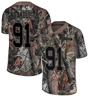 Nike Jaguars #91 Yannick Ngakoue Camo Men’s Stitched NFL Limited Rush Realtree Jersey