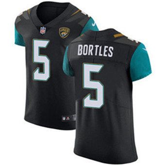 Men’s Nike Jacksonville Jaguars #5 Blake Bortles Black Alternate Stitched NFL Vapor Untouchable Elite Jersey