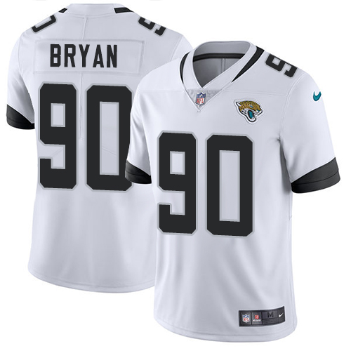 Nike Jacksonville Jaguars #90 Taven Bryan White Men’s Stitched NFL Vapor Untouchable Limited Jersey