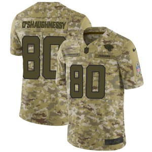 Nike #80 James O’Shaughnessy Jacksonville Jaguars Men’s Limited Camo 2018 Salute to Service Jersey