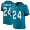 Nike Jacksonville Jaguars #24 T.J. Yeldon Teal Green Team Color Men’s Stitched NFL Vapor Untouchable Limited Jersey