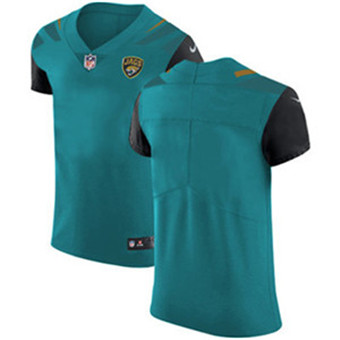 Men’s Nike Jacksonville Jaguars Blank Teal Green Team Color Stitched NFL Vapor Untouchable Elite Jersey