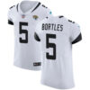 Nike Jacksonville Jaguars #5 Blake Bortles White Men’s Stitched NFL Vapor Untouchable Elite Jersey