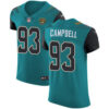 Men’s Nike Jacksonville Jaguars #93 Calais Campbell Teal Green Team Color Stitched NFL Vapor Untouchable Elite Jersey