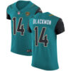 Men’s Nike Jacksonville Jaguars #14 Justin Blackmon Teal Green Team Color Stitched NFL Vapor Untouchable Elite Jersey