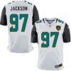 Nike Jaguars #97 Malik Jackson White Men’s Stitched NFL Elite Jersey