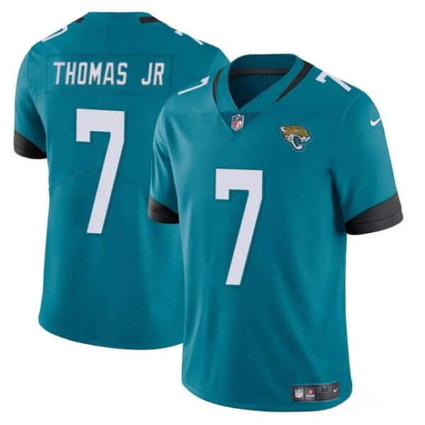 Men’s Jacksonville Jaguars #7 Brian Thomas Jr Teal 2024 Draft Vapor Untouchable Limited Football Stitched Jersey