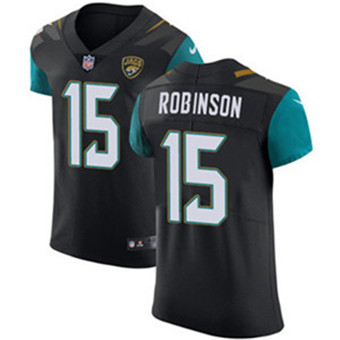 Men’s Nike Jacksonville Jaguars #15 Allen Robinson Black Alternate Stitched NFL Vapor Untouchable Elite Jersey