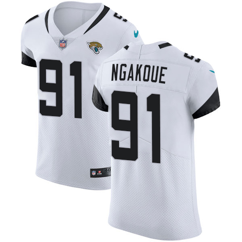 Nike Jacksonville Jaguars #91 Yannick Ngakoue White Men’s Stitched NFL Vapor Untouchable Elite Jersey