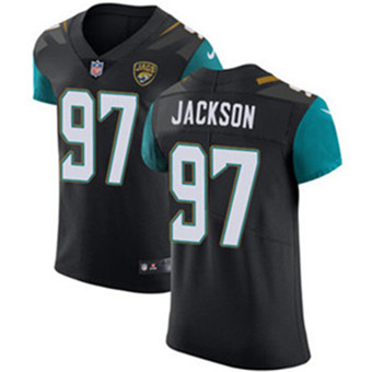 Men’s Nike Jacksonville Jaguars #97 Malik Jackson Black Alternate Stitched NFL Vapor Untouchable Elite Jersey