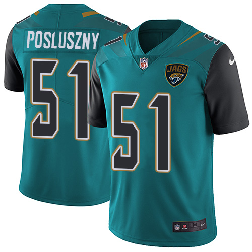 Nike Jacksonville Jaguars #51 Paul Posluszny Teal Green Team Color Men’s Stitched NFL Vapor Untouchable Limited Jersey
