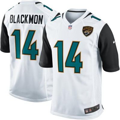 Men’s Jacksonville Jaguars #14 Justin Blackmon 2013 Nike White Game Jersey