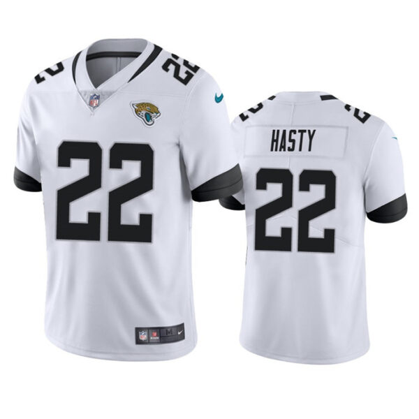 Men’s Jacksonville Jaguars #22 JaMycal Hasty White Vapor Untouchable Limited Stitched Jersey