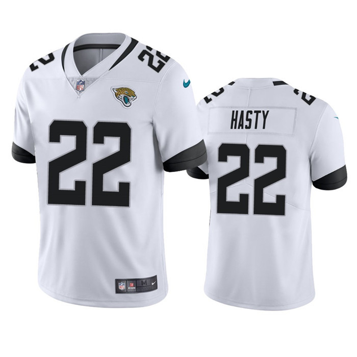 Men’s Jacksonville Jaguars #22 JaMycal Hasty White Vapor Untouchable Limited Stitched Jersey