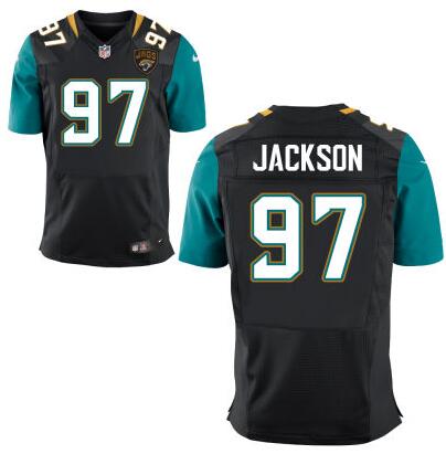 Men’s Jacksonville Jaguars #97 Malik Jackson Black Team Color NFL Nike Elite Jersey