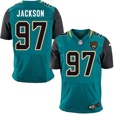 Nike Jaguars #97 Malik Jackson Teal Green Team Color Men’s Stitched NFL Elite Jersey