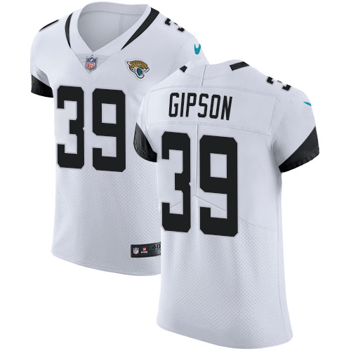 Nike Jacksonville Jaguars #39 Tashaun Gipson White Men’s Stitched NFL Vapor Untouchable Elite Jersey