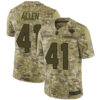 Jaguars #41 Josh Allen Camo Men’s Stitched Football Limited 2018 Salute To Service Jersey