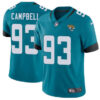 Nike Jacksonville Jaguars #93 Calais Campbell Teal Green Team Color Men’s Stitched NFL Vapor Untouchable Limited Jersey