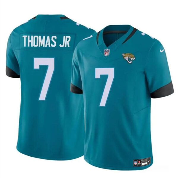 Men’s Jacksonville Jaguars #7 Brian Thomas Jr Teal 2024 Draft F.U.S.E Vapor Untouchable Limited Football Stitched Jersey
