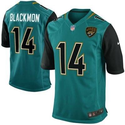 Men’s Jacksonville Jaguars #14 Justin Blackmon 2013 Nike Green Game Jersey