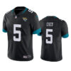 Men’s Jacksonville Jaguars #5 Andre Cisco Black Vapor Untouchable Limited Stitched Jersey