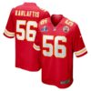 Kansas City Chiefs #56 George Karlaftis Super Bowl LVIII Game Jersey – Red
