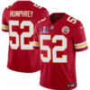 Kansas City Chiefs #52 Creed Humphrey Red FUSE Super Bowl LVIII Patch Vapor Jersey
