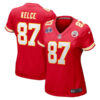 Kansas City Chiefs #87 Travis Kelce Super Bowl LVIII Game Jersey – Red