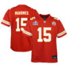Kansas City Chiefs #15 Patrick Mahomes Super Bowl LVIII Patch Game Jersey – Red