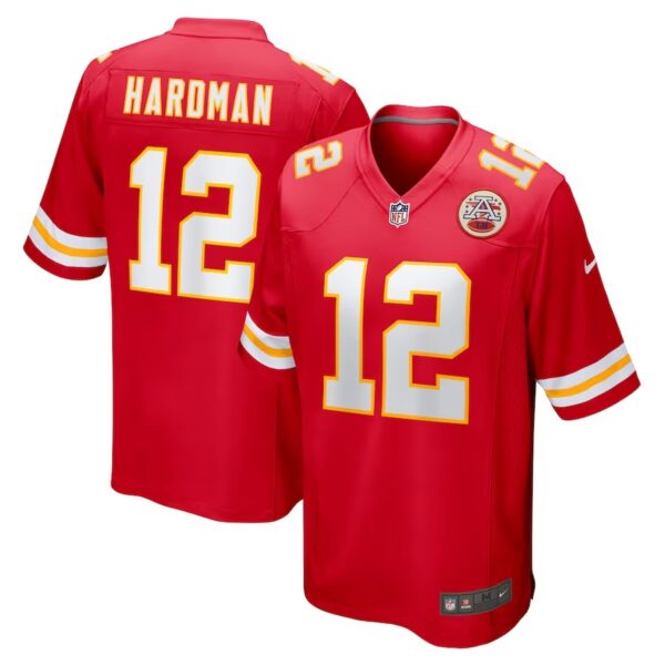 Kansas City Chiefs #12 Mecole Hardman Game Jersey – Red