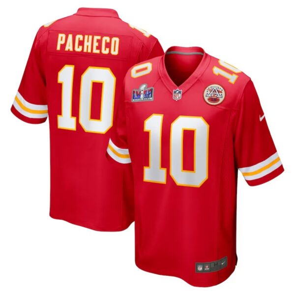 Kansas City Chiefs #10 Isiah Pacheco Super Bowl LVIII Game Jersey – Red