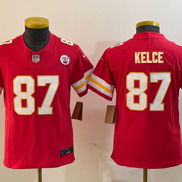 Kansas City Chiefs #87 Travis Kelce Red Jersey