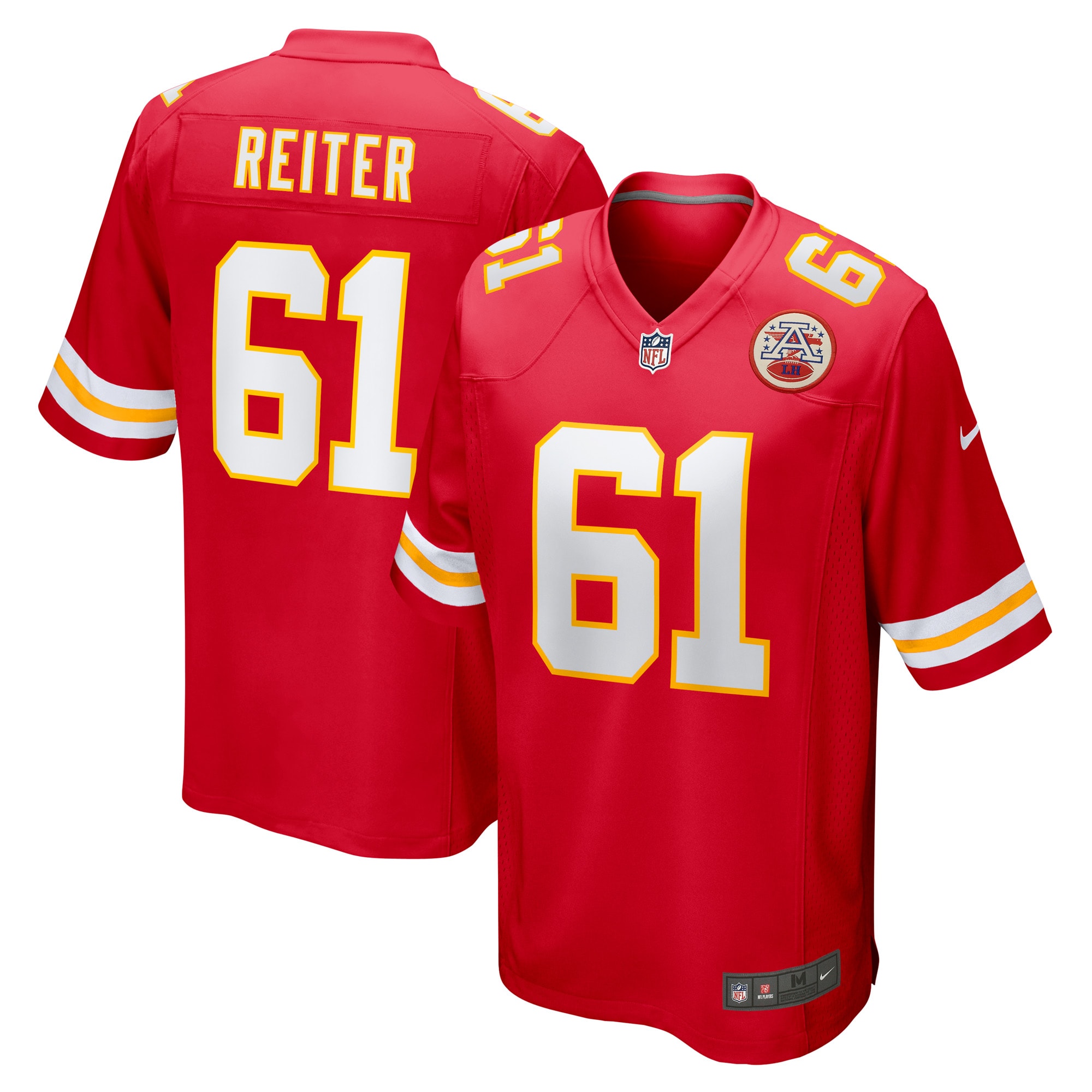 Austin Reiter Kansas City Chiefs Nike Game Player Jersey Red