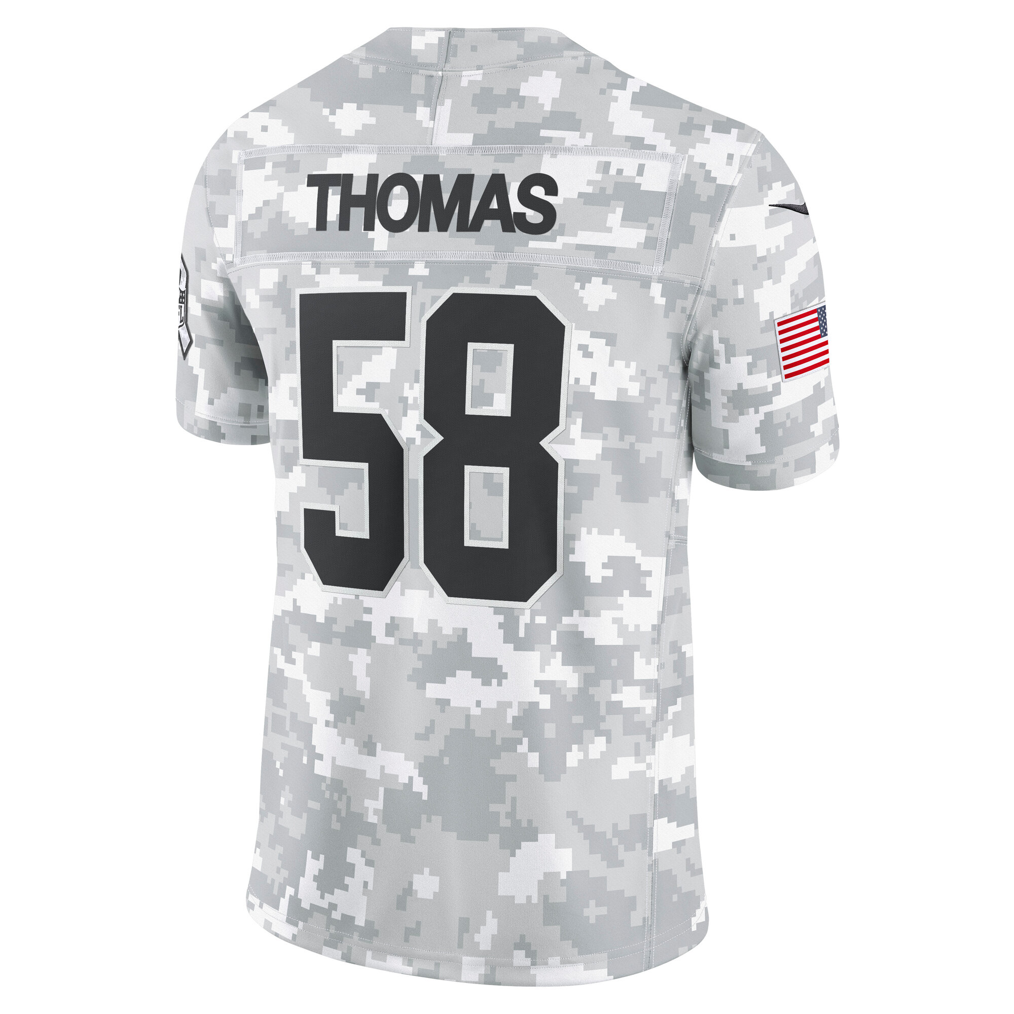 Derrick Thomas Kansas City Chiefs Nike 2024 Salute To Service Retired Player Limited Jersey Arctic Camo - Image 3