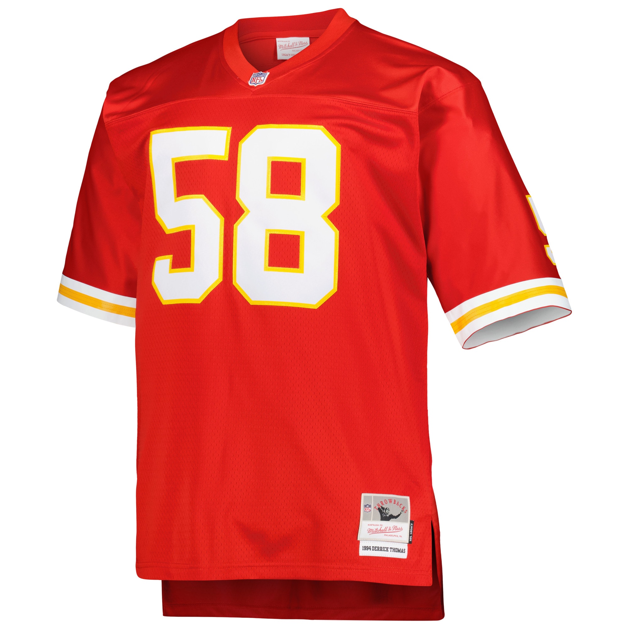 Derrick Thomas Kansas City Chiefs Mitchell Ness Big Tall 1994 Retired Player Replica Jersey Red - Image 2